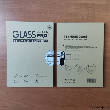 Защитное стекло Glass Screen Pro+ для планшетного компьютера Xiaomi Redmi Pad, толщина 0,33 мм, показатель по минералогической шкале твёрдости (шкала Мооса от 1 до 10): 9H, не влияет на чувствительность сенсора, антибликовое покрытие, олеофобное покрытие, Киев, Київ