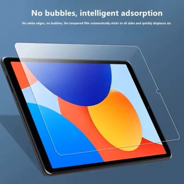 Захисне скло Glass Screen Pro+ для планшетного комп'ютера Xiaomi Redmi Pad SE 8.7, броньоване скло, загартоване скло, товщина 0,33 мм, показник за мінералогічною шкалою твердості (шкала Мооса від 1 до 10): 9H, в 4 рази більш стійке до подряпин, ніж звичайна захисна плівка, не впливає на чутливість сенсора, не спотворює кольори, антивідблискове покриття, олеофобне покриття, Київ, Киев