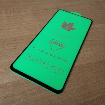 Защитное стекло Green Glass (3D Full Glue) для смартфона Xiaomi Mi10T / Xiaomi Mi10T Pro / Xiaomi Mi10T Lite / Xiaomi Redmi K30 / Xiaomi Redmi Note 9 Pro / Redmi Note 9 Pro Max / Redmi Note 9S / Xiaomi Poco X3 / Xiaomi Poco X3 Pro, бронированное стекло, клеится к экрану смартфона всей поверхностью, 9H, не влияет на чувствительность сенсора, не искажает цвета, антибликовое покрытие, олеофобное покрытие, стекло с закруглёнными краями 2.5D, 2,5D, 3D, 5D, 6D, 20D, прозрачное с чёрной рамкой, Киев, Київ