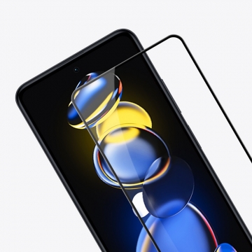 Защитное стекло Nillkin CP+Pro (3D Full Glue) для смартфона Xiaomi Poco X4 GT / Xiaomi Redmi K50i / Xiaomi Redmi Note 11T Pro (China) / Xiaomi Redmi Note 11T Pro+ (C, закалённое стекло, бронированное стекло, полноэкранное стекло, полноклейка, клеится к экрану смартфона всей поверхностью, 9H, толщина 0,33 мм, не влияет на чувствительность сенсора, не искажает цвета, антибликовое покрытие, олеофобное покрытие, стекло с закруглёнными краями 2.5D, 2,5D, 3D, 5D, 6D, прозрачное с чёрной рамкой, liquid, Киев, Київ