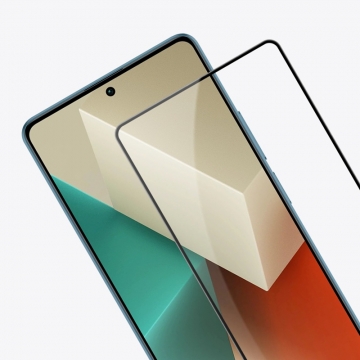 Захисне скло Nillkin CP+Pro (3D Full Glue) для смартфона Xiaomi Redmi Note 13 5G, броньоване скло, скло сумісне з усіма чохлами Nillkin, товщина 0,33 мм, шкала Мооса 9H, в 4 рази більш стійке до подряпин, ніж захисна плівка, не впливає на чутливість сенсора, не спотворює кольори, антивідблискове покриття, олеофобне покриття, скло із закругленими краями (2.5D), набір ганчірок і протипилових стікерів, Київ, Киев
