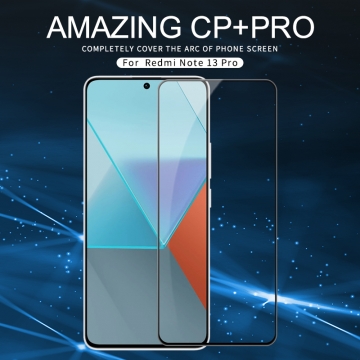 Захисне скло Nillkin CP+Pro (3D Full Glue) для смартфона Xiaomi Redmi Note 13 Pro 5G / Xiaomi Poco X6, броньоване скло, скло сумісне з усіма чохлами Nillkin, товщина 0,33 мм, шкала Мооса 9H, в 4 рази більш стійке до подряпин, ніж захисна плівка, не впливає на чутливість сенсора, не спотворює кольори, антивідблискове покриття, олеофобне покриття, скло із закругленими краями (2.5D), набір ганчірок і протипилових стікерів, Київ, Киев