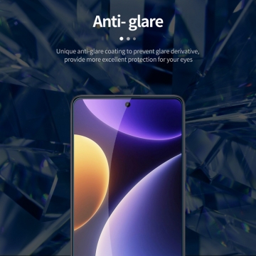 Захисне скло Nillkin H+Pro для смартфона Xiaomi Poco F5 / Xiaomi Redmi Note 12 Turbo, товщина 0,2 мм, показник за мінералогічною шкалою твердості шкала Мооса 9H, в 4 рази більш стійке до подряпин, ніж звичайна захисна плівка, не впливає на чутливість сенсора, не спотворює кольори, антивідблискове покриття, олеофобне покриття, скло із закругленими краями (2.5D), в комплекті є набір ганчірок і протипилових стікерів, Київ, Киев