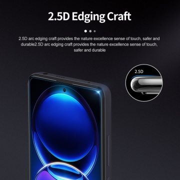 Захисне скло Nillkin H+Pro для смартфона Xiaomi Redmi Note 12 Pro 5G / Xiaomi Redmi Note 12 Pro+ 5G / Xiaomi Poco X5 Pro 5G, товщина 0,2 мм, показник за мінералогічною шкалою твердості шкала Мооса 9H, в 4 рази більш стійке до подряпин, ніж звичайна захисна плівка, не впливає на чутливість сенсора, не спотворює кольори, антивідблискове покриття, олеофобне покриття, скло із закругленими краями (2.5D), в комплекті є набір ганчірок і протипилових стікерів, Київ, Киев