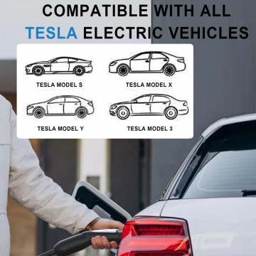 Зарядний пристрій для заряджання електромобілів стандарта Tesla / NACS (16 А, 3,5 кВт, 5 м), живлення від стандартної розетки змінного струму, NACS, J3400, Tesla Model 3, Tesla Model S, Tesla Model X, Tesla Model Y, UL94 V-0 (горіння припиняється протягом 10 секунд), мідні жили, IP66, потужність 3,5 кВт, захист від замикань, перенавантажень, витоку, перегріва, блискавки і т. ін., чип контроля температури, довжина кабеля 5 м, виробник feyree (Китай), сумка для зберігання і транспортування, Київ, Киев