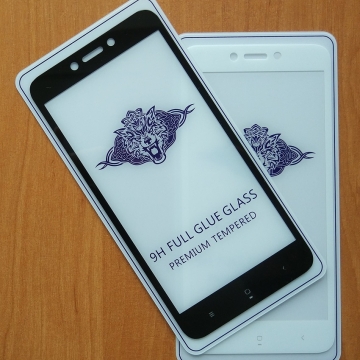 Защитное стекло Bonaier (3D Full Glue) для смартфона Xiaomi RedMi 4X, клеится к экрану смартфона всей поверхностью, 9H, не влияет на чувствительность сенсора, не искажает цвета, антибликовое покрытие, олеофобное покрытие, стекло с закруглёнными краями 2.5D, 2,5D, прозрачное с чёрной или белой рамкой, набор для подклеивания краёв защитного стекла, Киев