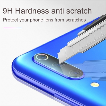 Защитное стекло для камеры смартфона Xiaomi Mi9 SE, бронированное стекло, толщина 0,3 мм, показатель по минералогической шкале твёрдости (шкала Мооса от 1 до 10): 9H (твёрдость алмаза 10H), в 4 раза более устойчиво к царапинам, чем обычная защитная плёнка, не влияет на качество съёмки, прозрачное, Киев