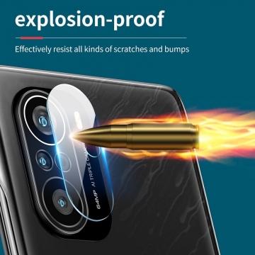 Защитное стекло для камеры смартфона Xiaomi Poco F3 / Xiaomi Redmi K40 / Xiaomi Redmi K40 Pro / Xiaomi Mi 11i, бронированное стекло, толщина 0,2 – 0,3 мм, показатель по минералогической шкале твёрдости (шкала Мооса от 1 до 10): 9H (твёрдость алмаза 10H), в 4 раза более устойчиво к царапинам, чем обычная защитная плёнка, не влияет на качество съёмки, прозрачное, Киев