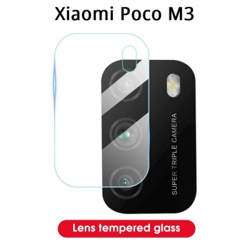Защитное стекло для камеры смартфона Xiaomi Poco M3, бронированное стекло, толщина 0,2 – 0,3 мм, показатель по минералогической шкале твёрдости (шкала Мооса от 1 до 10): 9H (твёрдость алмаза 10H), в 4 раза более устойчиво к царапинам, чем обычная защитная плёнка, не влияет на качество съёмки, прозрачное, Киев