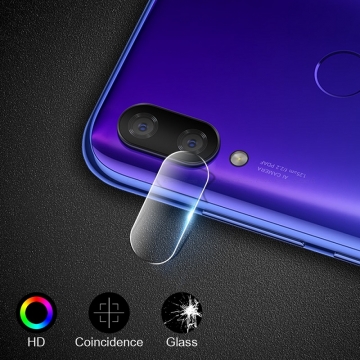 Защитное стекло для камеры смартфона Xiaomi Redmi 7, бронированное стекло, толщина 0,3 мм, показатель по минералогической шкале твёрдости (шкала Мооса от 1 до 10): 9H (твёрдость алмаза 10H), в 4 раза более устойчиво к царапинам, чем обычная защитная плёнка, не влияет на качество съёмки, прозрачное, Киев