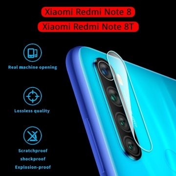 Защитное стекло для камеры смартфона Xiaomi Redmi Note 8 / Xiaomi Redmi Note 8T, бронированное стекло, толщина 0,3 мм, показатель по минералогической шкале твёрдости (шкала Мооса от 1 до 10): 9H (твёрдость алмаза 10H), в 4 раза более устойчиво к царапинам, чем обычная защитная плёнка, не влияет на качество съёмки, прозрачное, Киев