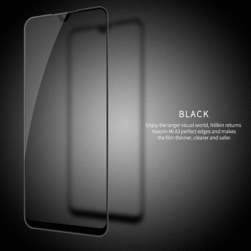 Защитное стекло Nillkin CP+Pro (3D Full Glue) для смартфона Xiaomi Mi A3 / Xiaomi Mi CC9e, закалённое стекло, бронированное стекло, полноэкранное стекло, полноклейка, клеится к экрану смартфона всей поверхностью, 9H, толщина 0,33 мм, не влияет на чувствительность сенсора, не искажает цвета, антибликовое покрытие, олеофобное покрытие, стекло с закруглёнными краями 2.5D, 2,5D, 3D, 5D, 6D, прозрачное с чёрной или белой рамкой, liquid, Киев