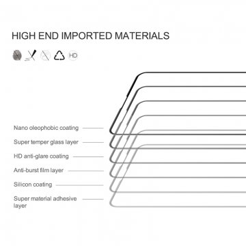 Защитное стекло Nillkin CP+Pro (3D Full Glue) для смартфона Xiaomi Redmi 9, закалённое стекло, бронированное стекло, полноэкранное стекло, полноклейка, клеится к экрану смартфона всей поверхностью, 9H, толщина 0,33 мм, не влияет на чувствительность сенсора, не искажает цвета, антибликовое покрытие, олеофобное покрытие, стекло с закруглёнными краями 2.5D, 2,5D, 3D, 5D, 6D, прозрачное с чёрной или белой рамкой, liquid, Киев