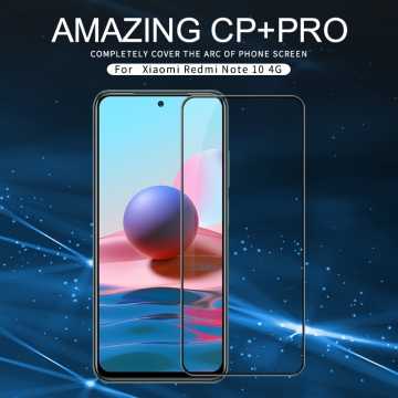 Защитное стекло Nillkin CP+Pro (3D Full Glue) для смартфона Xiaomi Redmi Note 10 / Xiaomi Redmi Note 10S, закалённое стекло, бронированное стекло, полноэкранное стекло, полноклейка, клеится к экрану смартфона всей поверхностью, 9H, толщина 0,33 мм, не влияет на чувствительность сенсора, не искажает цвета, антибликовое покрытие, олеофобное покрытие, стекло с закруглёнными краями 2.5D, 2,5D, 3D, 5D, 6D, прозрачное с чёрной или белой рамкой, liquid, Киев