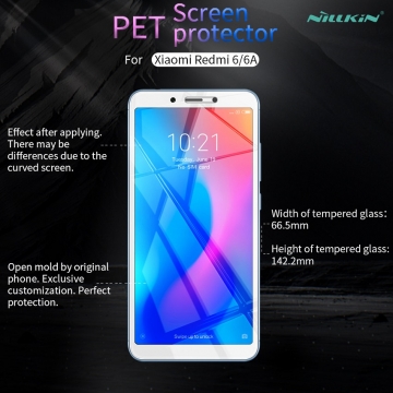 Защитное стекло Nillkin для смартфона Xiaomi RedMi 6 / Xiaomi RedMi 6A, закалённое стекло, бронированное стекло, 9H, антибликовое покрытие, олеофобное покрытие, Киев