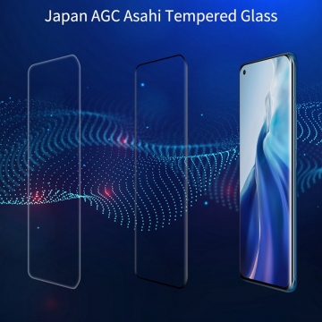Защитное стекло Nillkin Glass 3D DS+Max (Full Glue) для смартфона Xiaomi Mi 11, закалённое стекло, бронированное стекло, клеится к экрану смартфона всей поверхностью, стекло AGC Inc. Asahi, изогнутое стекло, толщина 0,2 мм, 9H, не влияет на чувствительность сенсора, не искажает цвета, антибликовое покрытие, олеофобное покрытие, стекло с закруглёнными краями 2.5D, 2,5D, 3D, 5D, 6D, 9D, прозрачное с чёрной рамкой, Киев