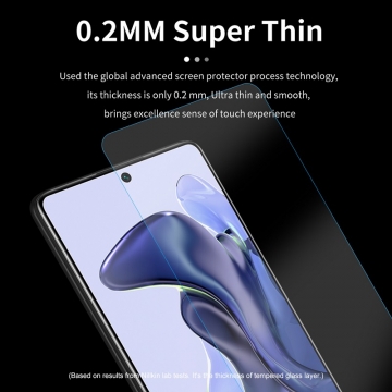 Защитное стекло Nillkin H+Pro для смартфона Xiaomi 11T / Xiaomi 11T Pro, закалённое стекло, бронированное стекло, 9H, толщина 0,2 мм, 2,5D, 2.5D, антибликовое покрытие, олеофобное покрытие, Киев