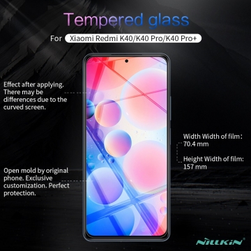 Защитное стекло Nillkin H+Pro для смартфона Xiaomi Poco F3 / Xiaomi Redmi K40 / Xiaomi Redmi K40 Pro / Xiaomi Mi 11i, закалённое стекло, бронированное стекло, 9H, толщина 0,2 мм, 2,5D, 2.5D, антибликовое покрытие, олеофобное покрытие, Киев