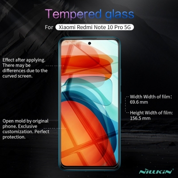 Защитное стекло Nillkin H+Pro для смартфона Xiaomi Poco X3 GT / Xiaomi Redmi Note 10 Pro 5G (China), закалённое стекло, бронированное стекло, 9H, толщина 0,2 мм, 2,5D, 2.5D, антибликовое покрытие, олеофобное покрытие, Киев