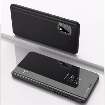 Зеркальный чехол-книжка-подставка Mirror Case для смартфона Xiaomi Poco M3 / Xiaomi Redmi Note 9 4G (China), противоударный чехол, пластик + полиуретан, смарт-чехол (при открытии чехла экран включается), Kview Magic Mirror, возможность трансформации чехла в подставку для просмотра видео, чёрный, синий, фиолетовый, золотой, розовый, серебряный, Киев