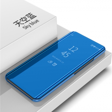 Зеркальный чехол-книжка-подставка Mirror Case для смартфона Xiaomi Redmi 6, противоударный чехол, пластик + полиуретан, смарт-чехол (при открытии чехла экран включается), Kview Magic Mirror, возможность трансформации чехла в подставку для просмотра видео, чёрный, синий, фиолетовый, золотой, серебряный, розовый, Киев