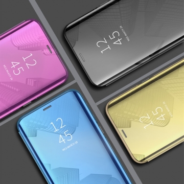 Зеркальный чехол-книжка-подставка Mirror Case для смартфона Xiaomi Redmi 6 Pro / Xiaomi Mi A2 Lite, противоударный чехол, пластик + полиуретан, смарт-чехол (при открытии чехла экран включается), Kview Magic Mirror, возможность трансформации чехла в подставку для просмотра видео, чёрный, синий, фиолетовый, золотой, серебряный, розовый, Киев