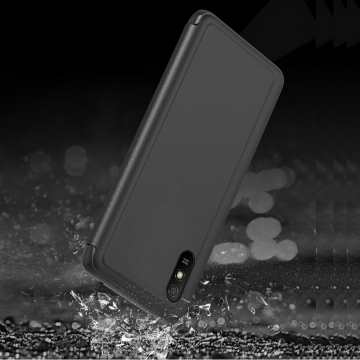 Зеркальный чехол-книжка-подставка Mirror Case для смартфона Xiaomi Redmi 9A, противоударный чехол, пластик + полиуретан, смарт-чехол (при открытии чехла экран включается), Kview Magic Mirror, возможность трансформации чехла в подставку для просмотра видео, чёрный, синий, фиолетовый, золотой, розовый, Киев