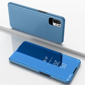 Зеркальный чехол-книжка-подставка Mirror Case для смартфона Xiaomi Redmi Note 10 5G / Xiaomi Poco M3 Pro, противоударный чехол, пластик + полиуретан, смарт-чехол (при открытии чехла экран включается), Kview Magic Mirror, возможность трансформации чехла в подставку для просмотра видео, чёрный, синий, фиолетовый, золотой, розовый, Киев