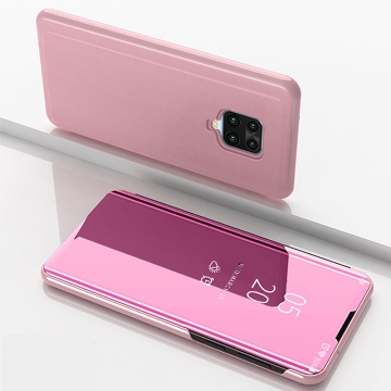 Зеркальный чехол-книжка-подставка Mirror Case для смартфона Xiaomi Redmi Note 9 Pro / Xiaomi Redmi Note 9 Pro Max / Xiaomi Redmi Note 9S, противоударный чехол, пластик + полиуретан, смарт-чехол (при открытии чехла экран включается), Kview Magic Mirror, возможность трансформации чехла в подставку для просмотра видео, чёрный, синий, фиолетовый, золотой, розовый, Киев