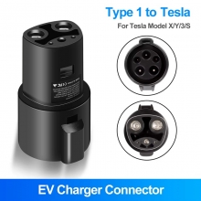 Адаптер-перехідник для заряджання електромобілів Type 1 – Tesla, NACS, J3400, для заряджання від зарядних станцій стандарта Type 1 (SAE J1772), вогнетривкий пластик стандарту UL94 V-0 (горіння припиняється протягом 10 секунд), пиловологозахист IP54, кількість фаз: 1, потужність 7,2 кВт, Київ, Киев