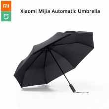 Автоматический зонт Xiaomi Mijia Automatic Umbrella, полный автомат (открытие и закрытие по нажатию кнопки), защита от отскока при закрытии, водоотталкивающая износоустойчивая ткань FONEWR, водоотталкивающий индекс 5, плотность ткани 210Т, покрытие UVoutex FABRICS, теплоизоляция, защита от ультрафиолетовых лучей, сталь SPCC41, алюминиевый сплав 5182, стекловолокно, чёрный, Киев