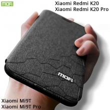 Чехол-книжка MOFI для смартфона Xiaomi Redmi K20 / Xiaomi Redmi K20 Pro / Xiaomi Mi9T / Xiaomi Mi9T Pro, противоударный чехол, горизонтальный флип, силиконовая накладка, флип из искусственной кожи, металлическая пластина внутри флипа, возможность трансформации чехла в подставку для просмотра видео, чёрный, синий, золотой, розовый, красный, Киев