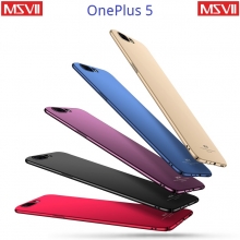 Чехол-накладка MSVII для смартфона OnePlus 5, противоударный бампер, шероховатый пластик, гладкий пластик, чёрный, синий, красный, золотой, фиолетовый, Киев