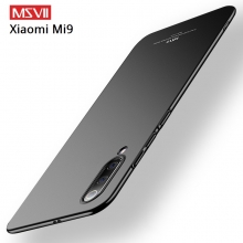 Чехол-накладка MSVII для смартфона Xiaomi Mi9, противоударный тонкий бампер, шероховатый пластик, гладкий пластик, чёрный, синий, Киев