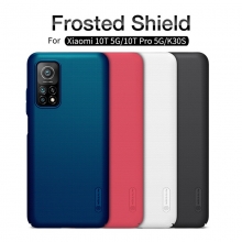 Чехол-накладка Nillkin Super Frosted Shield для смартфона  Xiaomi Mi10T / Xiaomi Mi10T Pro / Xiaomi Redmi K30S, противоударный бампер, рифлёный пластик, чёрный, белый, золотой, красный, сапфирово-синий (Sapphire Blue), сине-зелёный (Peacock Blue), подставка для просмотра видео, Киев