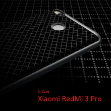 Чехол-накладка U-Case для смартфона Xiaomi RedMi 3 Pro, iPaky, бампер, накладка, резина, термополиуретан, TPU, пластиковая рамка, рисунок в клетку, серый, серебряный, золотой, бронзовый, розовое золото, Киев