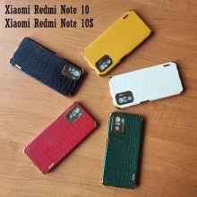 Чехол-накладка X-Case с покрытием под крокодиловую кожу для смартфона Xiaomi Redmi Note 10 / Xiaomi Redmi Note 10S, противоударный бампер, термополиуретан, искусственная кожа, рама из пластика, защита углов смартфона «воздушными подушками», в заднюю панель встроена накладка для защиты блока камер, накладка на кнопки регулировки громкости, двойное отверстие для крепления ремешка, металлический шильдик X-Cas, чёрный, красный, зелёный, белый, светло коричневый, Киев