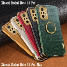 Чехол-накладка X-Case с покрытием под крокодиловую кожу для смартфона Xiaomi Redmi Note 10 Pro / Xiaomi Redmi Note 10 Pro Max, противоударный бампер, искусственная кожа, рама из пластика, защита углов смартфона «воздушными подушками», в заднюю панель встроена накладка для защиты блока камер, накладка на кнопки регулировки громкости, двойное отверстие для крепления ремешка, металлический шильдик X-Case, в комплект входит съёмное кольцо для пальца, чёрный, красный, зелёный, белый, светло коричневый, Киев