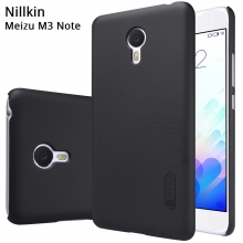 Чехол Nillkin + плёнка для Meizu M3 Note, бампер, пластик, чёрный, белый, золотой, красный, Киев