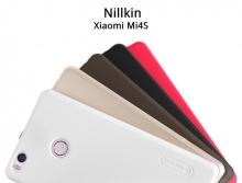 Чехол Nillkin + плёнка для Xiaomi Mi4S, чехол-накладка, бампер, рифлёный пластик, чёрный, белый, золотой, красный, Киев