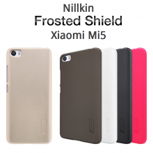 Чехол Nillkin + плёнка для Xiaomi Mi5, бампер, пластик, чёрный, белый, золотой, красный, Киев