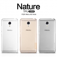 Чехол Nillkin (серия Nature) для смартфона Meizu M3 Note, бампер, силикон, термополиуретан, TPU, прозрачный, заглушки, Киев