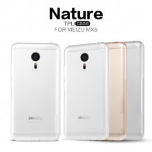 Чехол Nillkin (серия Nature) для смартфона Meizu MX5, бампер, силикон, прозрачный, заглушки, Киев