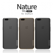 Чехол Nillkin (серия Nature) для смартфона OnePlus 5, противоударный бампер, силикон, термополиуретан, TPU, прозрачный, Киев