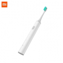 Электрическая зубная щётка Xiaomi Mijia Sonic Electric Toothbrush T300, MES602, ABS пластик, сменные чистящие насадки со щетинками от компании DuPont, 31000 колебаний щетинок в минуту, 2 режима чистки, влагозащита IPX7 (щётку можно мыть в воде), батарея 700 мА/ч, одного заряда хватает до 25 дней, зарядка до 100% за 4 часа, USB Type-C, светодиодная индикация режимов работы и зарядки, белый, Киев