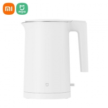 Электрический чайник Xiaomi MiJia Electric Kettle 2, MJDSH04YM, бесшовная колба из нержавеющей стали AISI 304, матовый полипропилен, двухслойная конструкция с воздушной изоляционной прослойкой между колбой и корпусом, клавиша включения / выключения с LED подсветкой, термостат STRIX британского производства, защита от включения без воды, кнопка на ручке для открывания крышки, объём 1,7 л, мощность 1800 Вт, белый, Киев