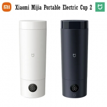 Електрична термокружка-кип’ятильник Xiaomi Mijia Portable Electric Cup 2, MJDRB02PL, колба з нержавіючої сталі AISI 316, 6-ступеневий термостат (нагрів води до 45°, 55°, 65°, 80°, 90°, 99°), функція підтримування потрібної температури до 12 годин, LED екран з відображенням температури води в реальному часі, ущільнювальне кільце в кришці запобігає протіканню води навіть при перегортанні пристрою догори дном, подвійна система безпеки проти тиску, об'єм 350 мл, 110 / 220 В, потужність 300 Вт, Київ, Киев