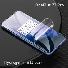Гидрогелевая защитная плёнка для смартфона OnePlus 7T Pro, в комплект входят 2 плёнки, бронированная плёнка, полноэкранная плёнка (закрывает экран смартфона полностью), клеится к экрану смартфона всей поверхностью, клеится без использования жидкости, самовосстанавливающаяся плёнка, не влияет на чувствительность сенсора, не искажает цвета, олеофобное покрытие, пластиковый держатель для точного позиционирования плёнки на экране, шпатель для разглаживания плёнки, Киев