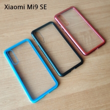 Магнитный чехол Luphie с задней стеклянной панелью для смартфона Xiaomi Mi9 SE, противоударный бампер, рама из магналия, сплав алюминия и магния, задняя панель из закалённого стекла, бронированное стекло, соединяются магнитами, 9H, не влияет на качество приёма / передачи сигнала, не мешает беспроводной зарядке, чёрный, синий, красный, Киев