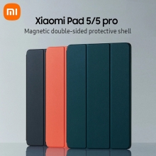 Оригінальний магнітний чохол-книжка Xiaomi Magnetic Double Sided Protective Case для Xiaomi Pad 5 / Xiaomi Pad 5 Pro, горизонтальний фліп, штучна шкіра, термополіуретан, TPU, магнітне кріплення, смарт-чохол (екран вмикається при відкритті чохла і вимикається при закритті), 2 режими складання чохла, Video mode (вертикальний для перегляду відео), Painting mode (35° для малювання / набору текста), чорний, зелений, помаранчевий, Київ, Киев